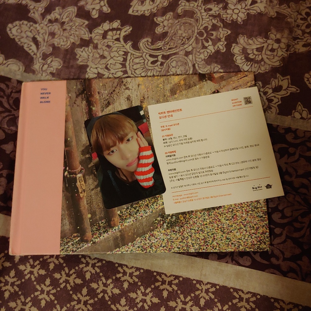 bts photo book and photocard